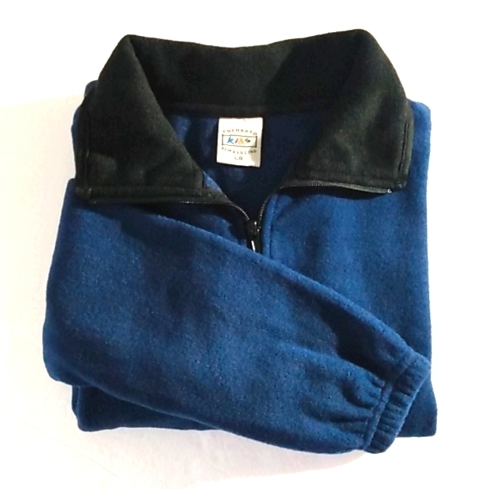 COLORADO TIMBERLINE KIDS BLUE FLEECE JACKET SIZE LARGE NWOT